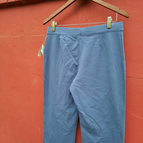 LL Bean Perfect Fit Bootcut Pant Long Tall Stretch NEW Travel Lounge Blue Med - Picture 10 of 11